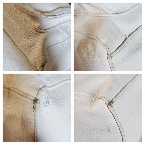 Jessica Simpson Bag White Shoulder Handbag Satchel Vegan Leather Women's WOMAN'S - Picture 8 of 16